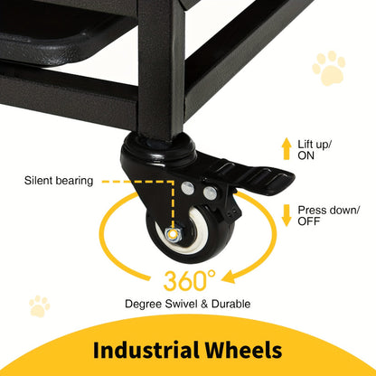 Heavy-Duty Dog Crate With Roof - Secure Pet Cage For Indoor And Outdoor Use