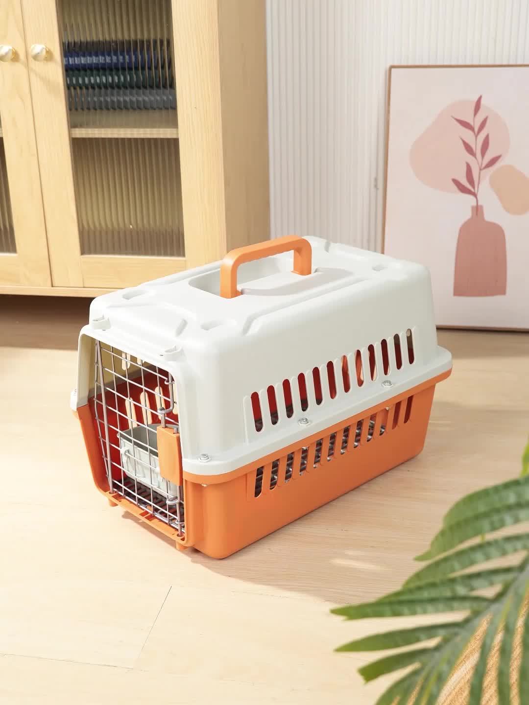 Pet Cage Kennel Hard Edge, Suitable For Air/road Trips, Suitable For Dogs/cats Weighing Up To 23 Pounds