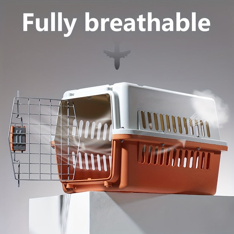 Pet Cage Kennel Hard Edge, Suitable For Air/road Trips, Suitable For Dogs/cats Weighing Up To 23 Pounds