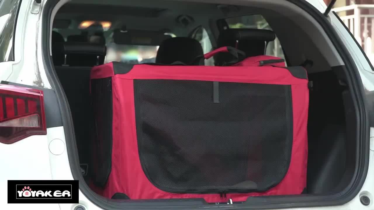 1pc Outdoor Travel Pet Cage, Portable Pet Bag, Portable Car Folding Pet Bag, Cats & Dogs Universal