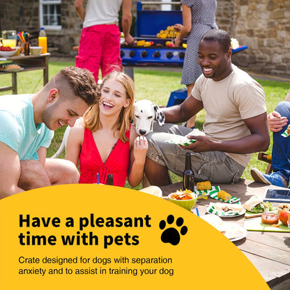 Heavy-Duty Dog Crate With Roof - Secure Pet Cage For Indoor And Outdoor Use