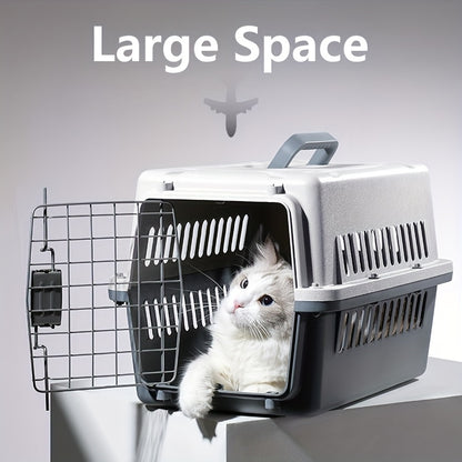 Pet Cage Kennel Hard Edge, Suitable For Air/road Trips, Suitable For Dogs/cats Weighing Up To 23 Pounds