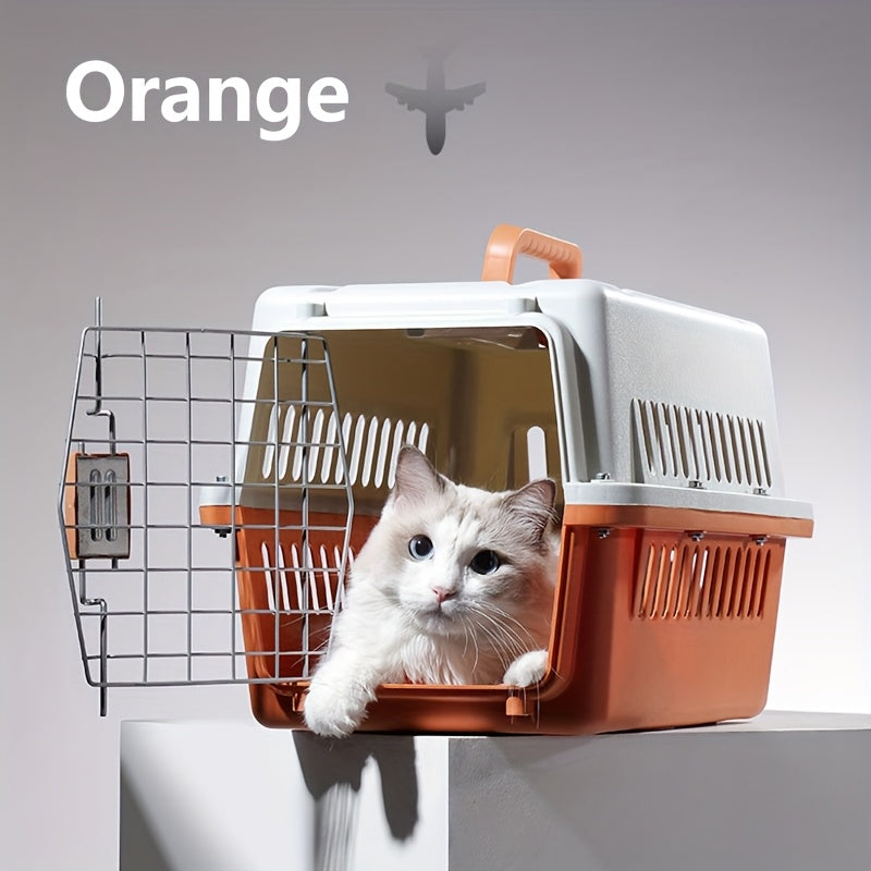 Pet Cage Kennel Hard Edge, Suitable For Air/road Trips, Suitable For Dogs/cats Weighing Up To 23 Pounds